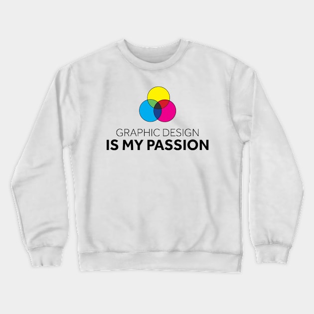 Graphic Design is My Passion Crewneck Sweatshirt by murialbezanson